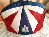 RARE Silver Jubilee of George V Queen Mary, Tea Cosy , Leather Tea Cozy, 1935 English Royalty Souvenir, Beautiful To Display, Collectible British Royalty