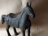 FABULOUS Antique Authentic Tibetan Bronze Horse Statue, Wonderful To Display, Decorative