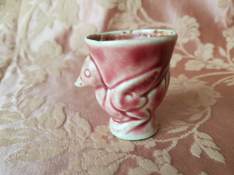 CUTE Vintage Little Duck Eggcup, Hand Painted Egg Cup, Figural Egg Cup, Collectible Vintage Eggcups