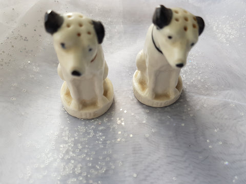 WONDERFUL Authentic Vintage Iconic RCA Victor Nipper the Dog Porcelain Salt and Pepper Shakers