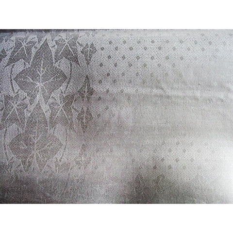 LOVELY Antique Irish Linen Damask Linen Dinner Napkins Set of 6 Ivy Leaves n Polka Dots Pattern,Chateau Chic Antique Table Linens Never Used
