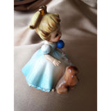 ADORABLE Vintage Josef Originals Figurine,MANDY Girl and Puppy Dog, Little Pets Series,4 Inch Figurine Collectible Josef Figurines, Displays