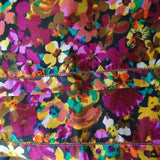 VINTAGE Silk Scarf, FLOWER POWER, Pretty Colors, Looks Never Used, Collectible Vintage Scarves