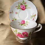 BEAUTIFUL Vintage English Teacup and Saucer,Adderley Fine Bone China Teacup and Saucer,Collectible Cups and Saucers