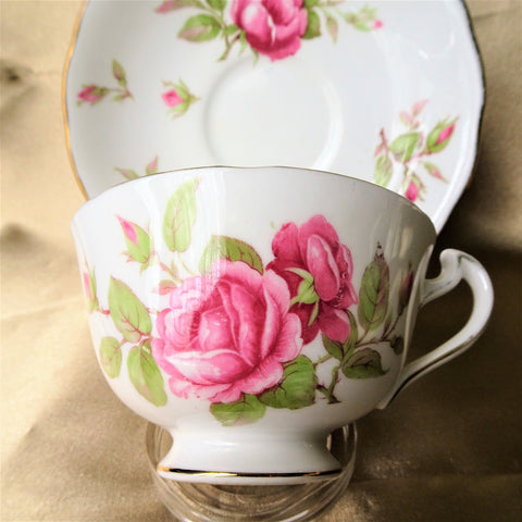 BEAUTIFUL Vintage English Teacup and Saucer,Adderley Fine Bone China Teacup and Saucer,Collectible Cups and Saucers