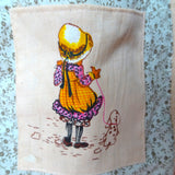 CUTE Vintage 1970s HOLLY HOBBIE Doll and Purse Tote Bag, Collectible Dolls