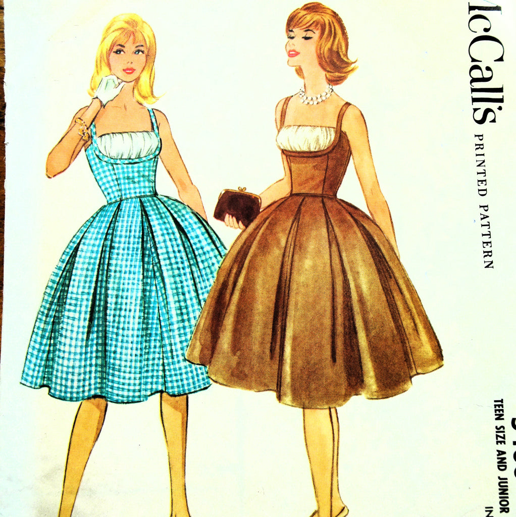 1960 LOVELY Brigitte Bardot Style Dress Pattern McCALLS 5406 Beautiful A Vintage shop 1960 LOVELY Brigitte Bardot Style Dress Pattern McCALLS 5406 Beautiful A Vintage shop