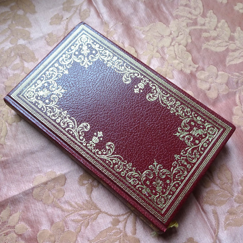 DECORATIVE Vintage Gilt Book,Red Gilt Hardcover Book, 1970s Heron Books, The Black Tulip ,Alexandre Dumas, Collector's Edition Books