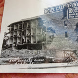 1925 Real Photo Postcard of Earthquake Damaged Hotel Californian, Santa Barbara, Collectible Vintage Postcards