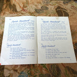 Vintage 1940s Spinning Reel Instruction Service Manual, Quick Standard Stationary Drum Bait Casting Reel Manual, Western Berlin Made