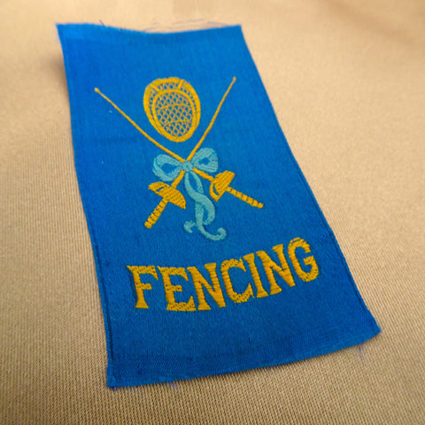 LOVELY Antique Woven Silk FENCING, Sports,Tobacco Silks, For Sewing Quilting Projects or Frame It, Cabin Décor