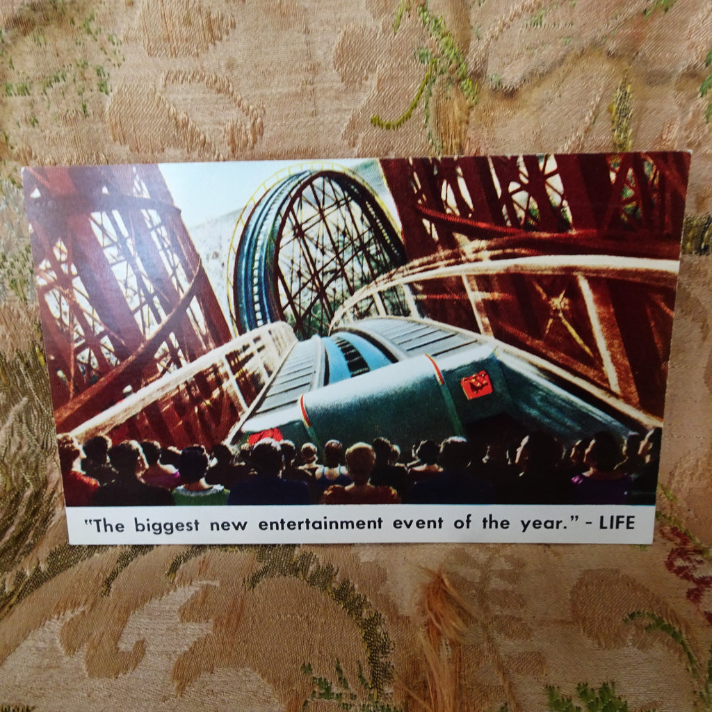 VINTAGE Advertising Postcard For Hollywood's Cinerama Theatre, Never Used,Collectible Chrome Postcards