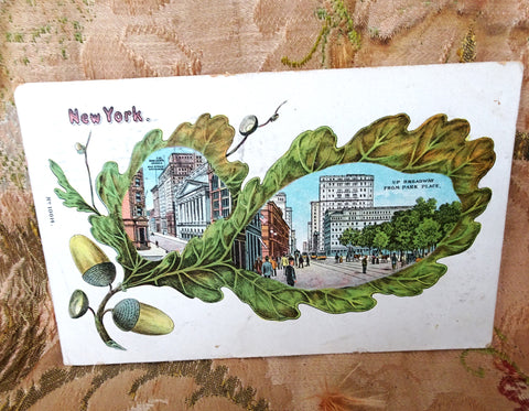BEAUTIFUL Antique 1909 Stock exchange, JP Morgan, New York City Postcard, Lovely Colorful Card, Collectible Vintage Postcards