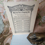 RARE 1887 Advertising Pocket Memorandum Booklet, Moline Plow Co, Flying Dutchman Plow, Excellent Condition, Collectible Advertising