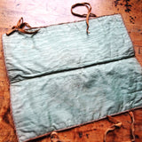 WONDERFUL Antique Suede Glove Case, Pyrography Art Native Indian Chief, Souvenir Glove Case, Collectible