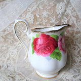 BEAUTIFUL Vintage Cream Jug and Sugar Bowl, Old English Rose by Royal Albert,English Bone China, Lush Romantic Roses ,Creamer and Open Sugar