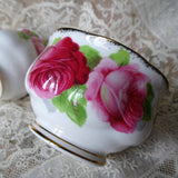 BEAUTIFUL Vintage Cream Jug and Sugar Bowl, Old English Rose by Royal Albert,English Bone China, Lush Romantic Roses ,Creamer and Open Sugar