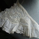 BEAUTIFUL Ruffled Antique Collar, Lovely Embroidery and Openwork