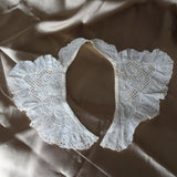 BEAUTIFUL Ruffled Antique Collar, Lovely Embroidery and Openwork