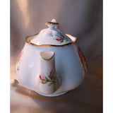 LOVELY Vintage Teapot,English Bone China 5 Cup Teapot,Royal Albert AMERICAN BEAUTY,Romantic Pink Cabbage Roses,Collectible Vintage Teapots