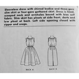 60s Cocktail Dress Pattern McCalls 6607 Shirred Bodice Slim Wiggle or Bouffant Gathered Full Skirt Vintage Sewing Pattern Bust 34 UNCUT