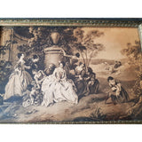 BEAUTIFUL French Antique Box,Jewelry Box,Trinket Box,Make Up Box,Vanity Display,Lovely Watteau Scene,French Chateau Decor, Collectible Boxes