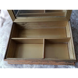 BEAUTIFUL French Antique Box,Jewelry Box,Trinket Box,Make Up Box,Vanity Display,Lovely Watteau Scene,French Chateau Decor, Collectible Boxes