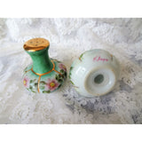 BEAUTIFUL Vintage Hand Painted Salt and Pepper Shakers, Pretty Pink Flowers, Signed By Artist, Perfect Gift, Cottagecore Collectible  China