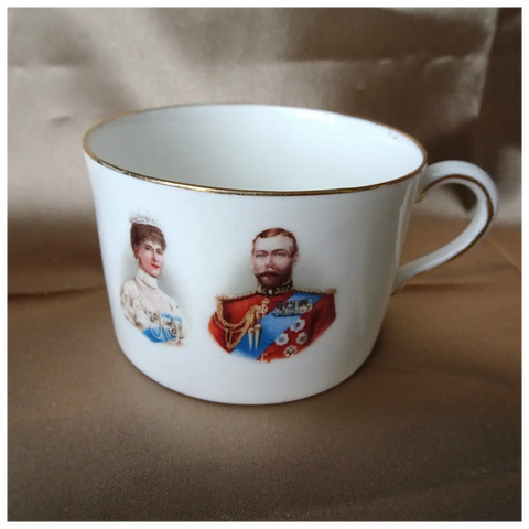 LOVELY Royal Doulton Royalty Commemorative, King George V ,1911 Coronation Bone China Cup, Collectible English Royalty