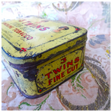 RARE Antique 3 Twins Fine Cut Smoking Tobacco Tin, Landau & Cormack, Wonderful Graphics, 3 Gibson Like Ladies, Collectible Advertising, Vintage Tins