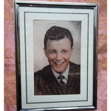 FABULOUS Art Deco Chrome Table Top Photo Frame, Includes Movie Star Picture of Robert Sterling, Collectible Picture Frames