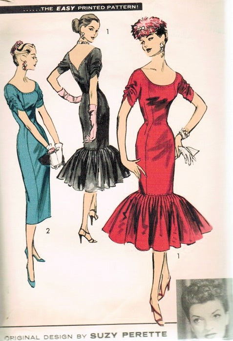 mermaid dress sewing pattern V-780