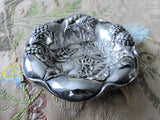 GORGEOUS Repoussé Antique Sterling Silver Dish, English Made, Exceptional Silver Work, Unique Design, High Quality Silver Workmanship, Collectible Silver