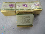 VINTAGE Yardley's of London Bath Salts Cube, April Violets Scent, Made In England, Two Bath Cubes Original Package, Vanity ,Boudoir ,Perfumes