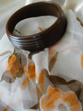 Copy of GORGEOUS Art Deco Deeply Carved Bakelite Bracelet,Butterscotch Yellow Bakelite Bangle,Beautiful Stylized Design,Collectible Bakelite Jewelry