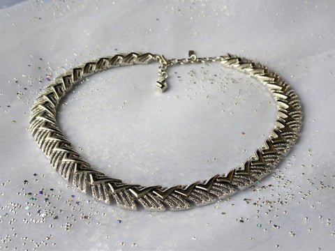 CLASSY Vintage MONET Necklace,Very Princess Margaret The Crown,Day or Evening Necklace,Collectible Vintage Jewelry