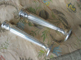 ART DECO Tall Salt and Pepper Shakers, Elegant Silver Plate Shakers, Fine Dining, Silverware, Vintage Silver, Deco Salt Pepper Set, Collectable Silver, Vintage  Tableware