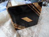 FABULOUS Art Deco Enamel Compact, Vintage Powder Compact,Elgin American Ladies Compact, Vanity Decor, Collectible Vintage Compacts