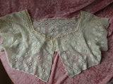 CHARMING Edwardian Hand Crochet Lace Corset Cover Top,Wear As Crop Top,Use in Heirloom Sewing, Farmhouse French Country Decor, Collectible