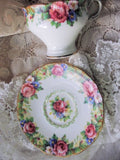 BEAUTIFUL Antique Tea Cup and Saucer TAPESTRY ROSE Paragon English Bone China for Bridal Luncheons,Showers, Hostess Gift, Bridesmaid Gift, Weddings,Tea Parties