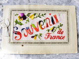 BEAUTIFUL 1917 WW I Silk Embroidered Souvenir Postcard  Greeting Card from France