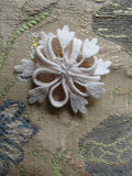 RESERVED ANTIQUE 1920s Swiss Lace Flower Applique Flapper Floral SalesMans Sample Millinery Hats Bridal Vintage Wedding
