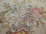 LOVELY Vintage Small Bobbin Lace Doily Very Pretty HandWork Perfect For Doillies Collection or Give As Gift To Lace Doily Collector