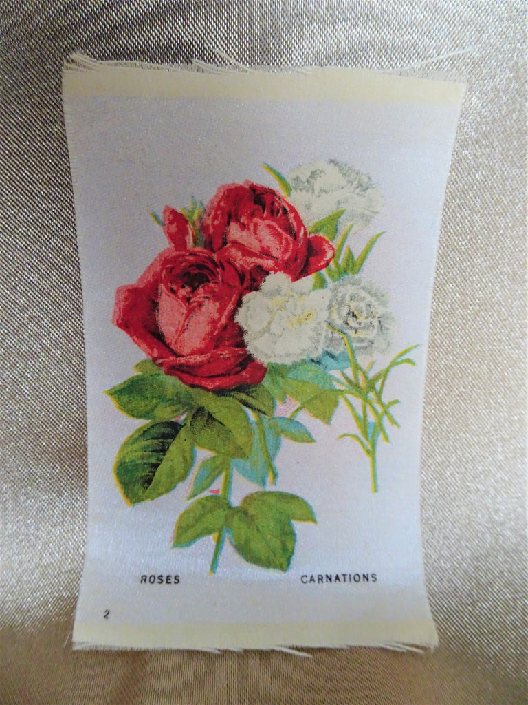 BEAUTIFUL Antique Printed Silk Flowers, Roses,Floral Silks, Antique Quilt Silks, Craft Silks,For Fine Sewing Quilting Projects or Frame It For Shabby Chic Romantic Cottage Décor