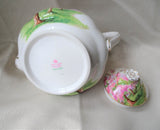 BEAUTIFUL Vintage Teapot, English Bone China 5 Cup Teapot, Royal Albert BLOSSOM TIME, Romantic Pinks, Collectible Vintage Teapots