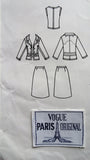 1960s STYLISH Lanvin 3 Pc Suit Pattern VOGUE PARIS ORIGINAL 1385  Lovely Fitted Jacket, Overblouse and A Line Skirt Daytime or Cocktail  Suit Bust 32 Vintage Sewing Pattern FACTORY FOLDED + Label
