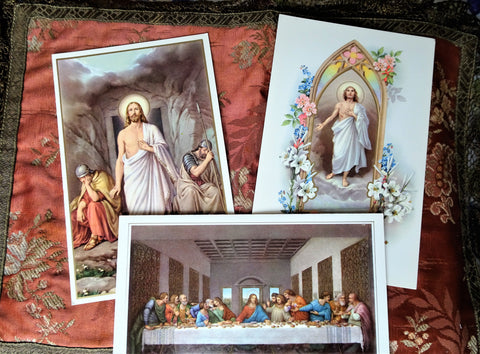 LOVELY Vintage Religious Easter Cards, Never Used, Collectible Easter Greeting Cards