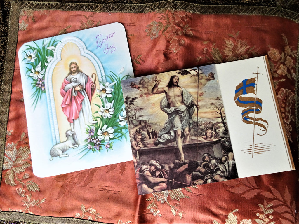BEAUTIFUL Vintage Easter Greeting Cards, Never Used ,Lovely Graphics, Collectible Vintage Easter Cards