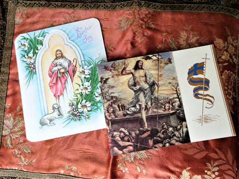BEAUTIFUL Vintage Easter Greeting Cards, Never Used ,Lovely Graphics, Collectible Vintage Easter Cards