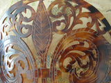 BEAUTIFUL Very Large Antique Hair Comb Lovely Fretwork Filigree Carved Style Tortoise Shell Decorative Hair Accessory